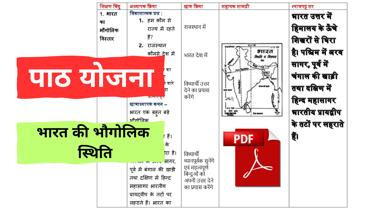 Social science daily lesson plan