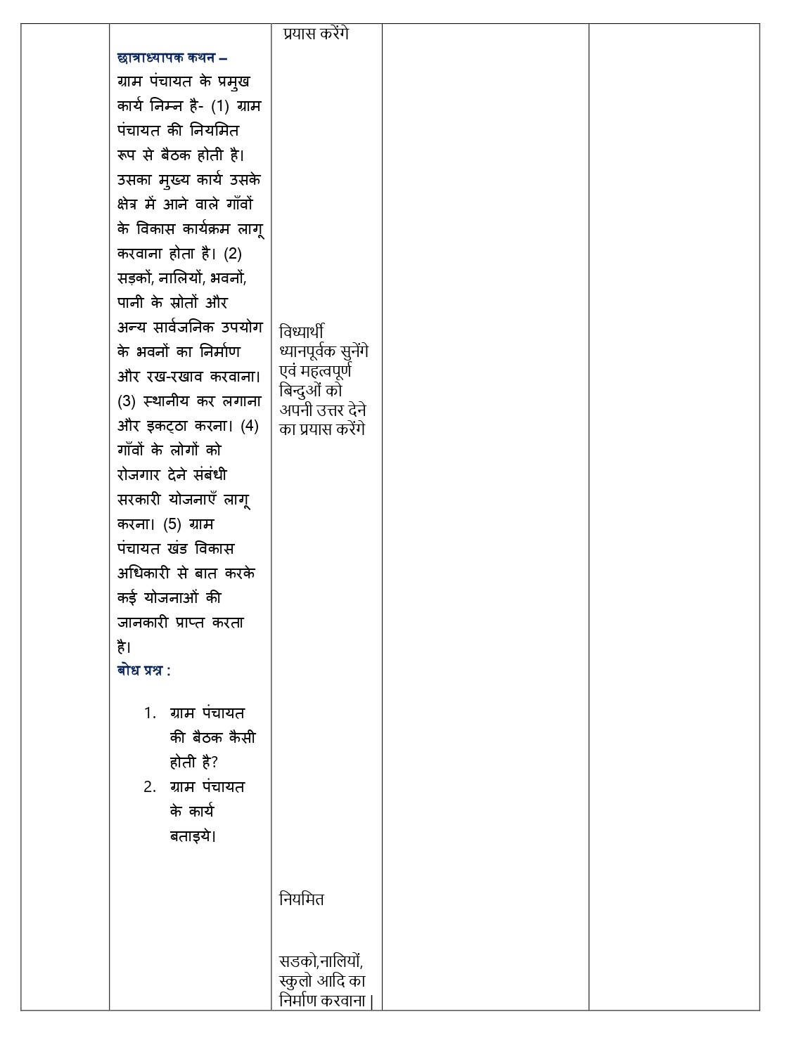 sst micro lesson plan in hindi